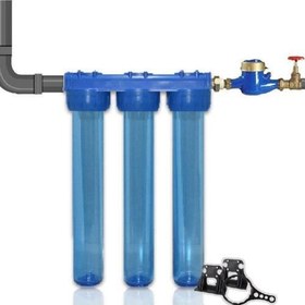 Resim Daire Bina Sayaç Girişi 20 Inç 3 Aşama Su Arıtma Cihazı ( Ağır Kireç - Çamur - Tortu Klor Önleyici Y 