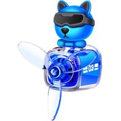 Resim Mega Oto Market Pervaneli Klima Süsü Oto Koku Klipsi Mavi Pilot Kedi Hava Ferahlatıcı Maskot 