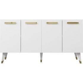 Resim 8226-128dd Kb150 Konsol,tv Ünitesi Beyaz-altın Beyaz-altın 