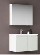 Resim Orka Terme 80 Cm Mdf Beyaz Banyo Dolabı Takımı Beyaz 