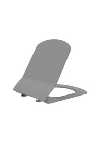 Resim Creavit Elegant Duroplast Yavaş Kapanan Klozet Kapağı Cool Grey Gri 