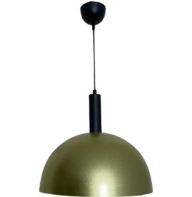 Resim Dylight Retro Gold Metal Dekoratif Tekli Kafe Mutfak Aydınlatma (537174219) 