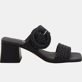 Resim Katy Perry The Gemm Woven Kadın Siyah Topuklu Terlik Siyah 