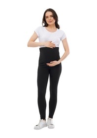 Resim Luvmabelly Myra8140 Toparlayıcı Fitilli Mevsimlik Beli Ayarlanabilir Hamile Tayt-siyah 
