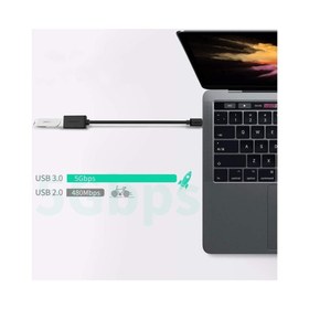 Resim Ugreen USB 3.0 Type-C Dönüştürücü Adaptör, Siyah 