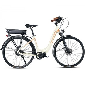 Resim Kron ECX 300 28-Jant Hd Elektrikli Şehir Bisikleti (Krem Kahverengi) 