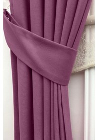 Resim Evdepo Home Deniz Soft Pileli Fon Perde Mor (472871002) Mor 