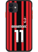 Resim tasarlabana Iphone 11 Ac Mılan Ibrahımovıc Siyah Forma 2021 
