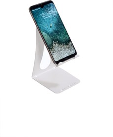 Resim VOLL BLUME VOLL VIOLETT Metal Tablet Pc Telefon Tutucu Standı Soğutucu - Beyaz 