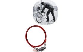 Resim Aybastılı Şifreli Pratik ve Sağlam Bisiklet Kilidi 