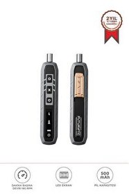 Resim Torima TTS-06 Gri Manyetik Elektrikli Tornavida Seti - 162 Parça LED Ekranlı Alüminyum Kasa 