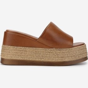 Resim Valmenti Kadın Hakiki Deri Tarçın Topuklu Terlik 1141 648 Sıkınos 6-0 Byn Trlk Y25 Tan Tarçın 