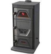 Resim Y. Bayiden Sürel 5111 Dört Köşe Şömine Kuzine Fırın Uyuyan Soba Bordo 