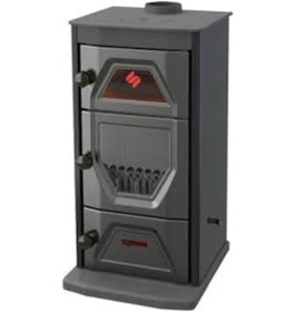 Resim Y. Bayiden Sürel 5111 Dört Köşe Şömine Kuzine Fırın Uyuyan Soba Bordo 