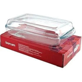 Resim AyrStore Borcam Kapaklı Orta Boy Dikdörtgen Tencere 