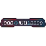 Resim Head Up Display, Evrensel Head Up Display Led Ekranlı Gps Hız Göstergesi Hız Pus Siyah 