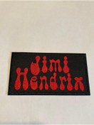 Resim StüdyoÜmitTişört Jımı Hendrıx Red Logo Patch-peç,arma,kot Yaması 