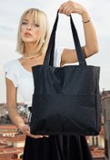 Resim OverPazar Spor Siyah Kol Çantası Kadın Spor Çanta Kadın Omuz Çantası Kadın Çantası Spor Çanta 32*32*11 Cm 