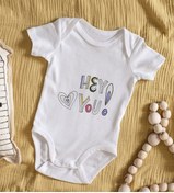 Resim Bitmeyen Kartuş Bk Kids Hey You Tasarımlı Bebek Body Zıbın - Model 1 