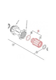 Resim Shimano Deore Fh-m618 Arka Göbek Flibber Y3tl98040 Siyah 