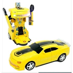 Resim Brother Toys Bumblebee Robota Dönüşen Araba Pilli, Işıklı, Sesli, Camaro Robot Olan Bumble Bee Araba Transformers 25 cm 