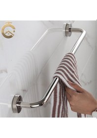 Resim Q19 40cm Paslanmaz Parlak Banyo Wc Küvet Yani Bedensel Engelli Tutunma Bari Tutamak Parlak Krom 