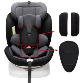 Resim Oto Koltuğu Kemeri Yumuşatıcı Bebek Arabası Kemer Pedi 3lü Kemer Seti 