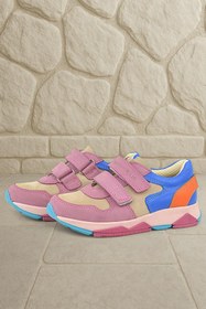 Resim Rakerplus Hakiki Deri Pembe Çocuk Sneakers Spor Ayakkabı 