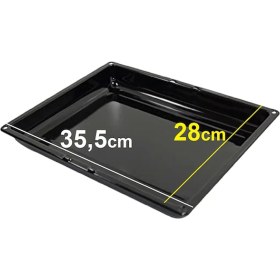 Resim Arçelik Beko Fırın Tepsisi Geniş Etekli Emaye Tepsi Orijinal 419920299 