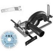 Resim Lemestar "100-125mm Avuç Taşlama İçin 0-45 Açı Ve 0-40mm Kesme Derinliği Ayarlanabilir Kesme Braketi - Ahşap, Metal, Taş Kesme Seti" 