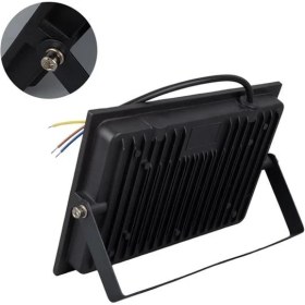 Resim 100 Watt - 220 Volt 6500K IP66 150* Işık Açısı Siyah Slim Kasa Beyaz LED Projektör (4944) 