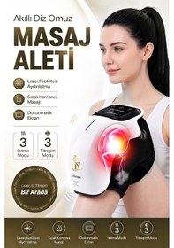 Resim Diz Omuz Eklem fizyoterapi masajı Lazer LCD ekran akıllı Reliefportable masaj 