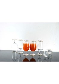 Resim Plt Design Lav Kristal Gerçek Yaldızlı 6 Kokteyl-meşrubat Bardağı-su Bardağı Gst173f 