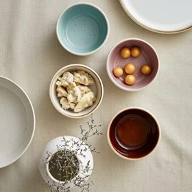 Resim Kase, Kase, Müsli Kasesi, Seramik Çerez Kasesi, 12 cm Çapında, Krem/krem 