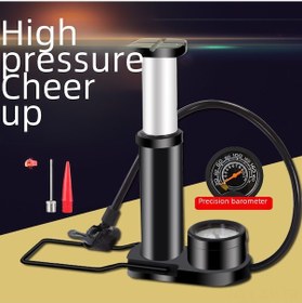 Resim Shineyee Alüminyum Ayaklı Hava Pompa Bisiklet Elektrikli Bisiklet Ev Kullanıma Uygun Mini Taşınabilir Manometreli F0-1647 Gümüş 