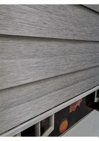 Resim Bambu Raks Gri Zebra Perde Açık Gri 