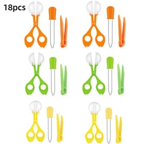 Resim 18 Parça Keşif Araçları Seti - El Çalıştırıcı Kepçeler, Jumbo Cımbızlar, Kauçuk Uçlu Damlalıklar - İnce Motor Becerileri Gelişimi, Duyusal Öğrenme, Böcek Yakalama ve Bilimsel Açık Hava Etkinlikleri 