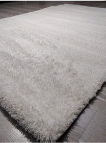 Resim Tuğra Rixos Home Loft Beyaz 80X140 Cm Yumuşak Shaggy Halı 