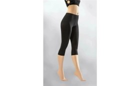 Resim Kadın Kota Penye Pamuklu Etek Altı Kısa Bambu Diz Altı Tayt 