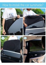 Resim Araba Araç Oto Yan Cam Güneşlik Örtü Perde Kılıf Güneşliği Araba Anne Bebek Emzirme Perdesi 