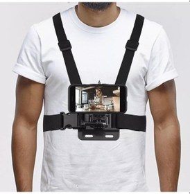 Resim Cep Telefonları için Ayarlanabilir Göğüs Askısı Chest Body Strap 