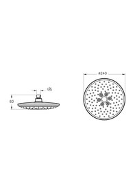 Resim Artema Bliss 2F Duş Başlığı Fırçalı Nikel A4574234 Diğer 