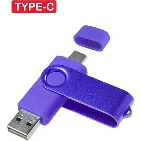 Resim Type-c Usb Flash Sürücü 128gb Kırmızı Yüksek Hızlı Kalem Sürücü 64gb Koyu Mavi Mor 32gb 1 