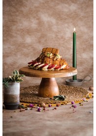 Resim 2 Li 29/12 Lucca Ve 17x30 Cm Risus Ahşap Pasta Sunum Tabağı Seti 