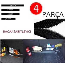 Resim Oto Bagaj Sabitleyici Bagaj Düzenleyici Cırt Bant 4 Parça 