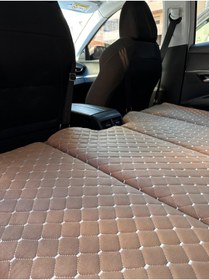 Resim Shop-set Oto Arka Koltuk Yatak 70*130 Cm - Kahverengi Tay Tüyü Kumaş 