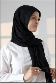 Resim cs ilkim Hazır Penye pratik Şal Siyah 