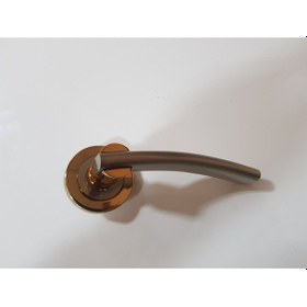 Resim Çelik Kapı Kolu Rozetli Elit Albrifin Saten Sağ 