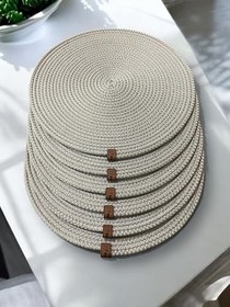 Resim 7 Parça Gri Yuvarlak Supla Sepet Seti,Dekoratif Lüx Amerikan Servis 