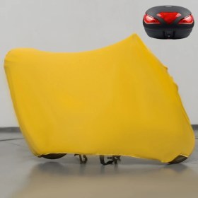 Resim Teksin Motoran ZS-100 Çantalı Kırmızı Kumaş Motosiklet Branda Motor Penye Branda 
